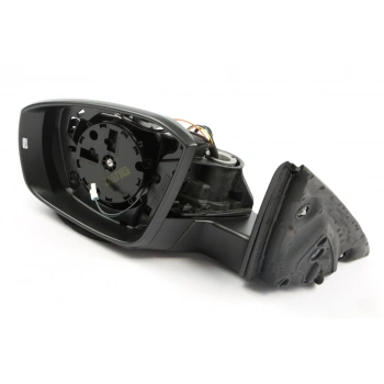 Ayna Dış Dikiz Octavia 2013 Sonrası Elektrikli, Isıtmalı, Astarlı, Katlanır, Yan-Alt Lambalı Sol (Oem No:5E1857507Ad)