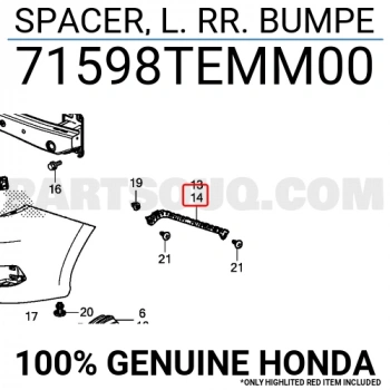 Su Fıskiye Deposu Civic 2016-2021 Fc5 Motorsuz (Oem No:71598Temm00)