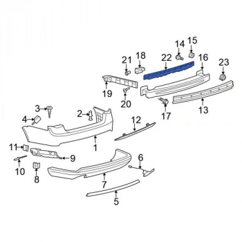Volkswagen Jetta Arka Tampon Braketi 2005-2010 (Oem No:  1K5807863B)