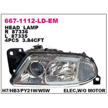 Fiat Alfa 166 1998-2002 Far Sol Head Lamp.Unıt..Ece.Elec