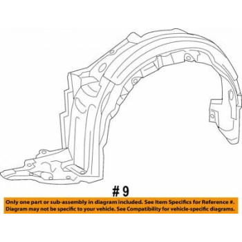 Lexus Ct-200H- 2011-2014; Ön Çamurluk Davlumbazı Sağ (Tw) Oem No: (5380576011)