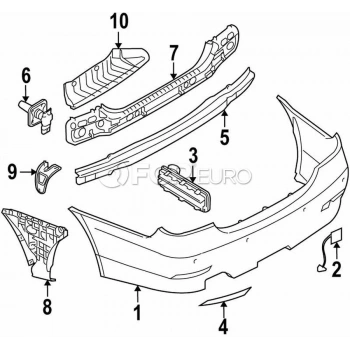 Bmw 5 Serisi Arka Tampon Braket Sağ 2003- 2007 (Oem No:  51127033716)