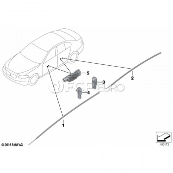 Bmw F10 F11 F18 2010 2017 Kapı Kablo Ön Sağ    (Oem No:63319186636)