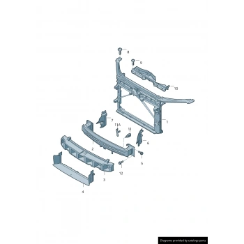 Skoda Octavia Ön Tampon Demiri 2016- (Oem No:  5E0807109F)