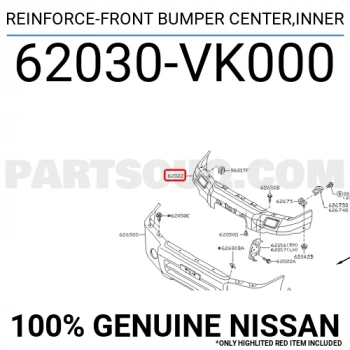 Nissan Pıckup D22 Ön Tampon Demiri 2X2 2004-2005 (Oem No:  62030Vk000)