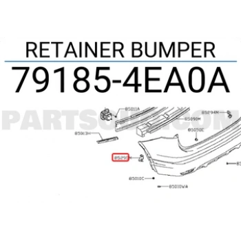 Nissan Qashqai Arka Tampon Braketi  Sol 2013- (Oem No:  791854Ea0A)