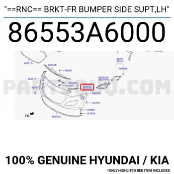 Hyundai İ30 Ön Tampon Braketi Sol 2007-- (Oem No:  86553A6000)