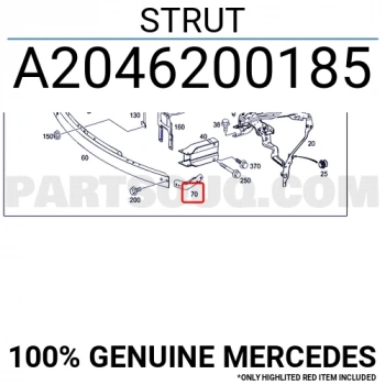 Mercedes C Class Ön Tampon Demiri Demiri Sol 2007  (Oem No:  A2046200185)
