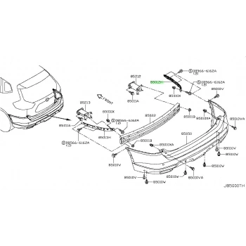 Nissan X Traıl- 2013-2016; Arka Tampon Bağlantı Braketi Sağ Oem No: (85220-4Ce0A)