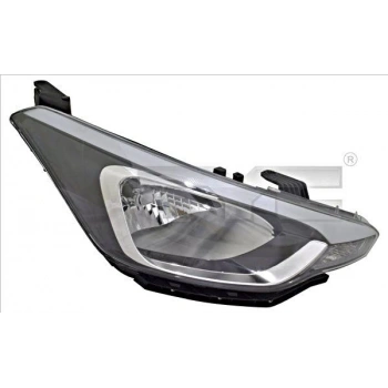 Hyundai  İ20   2015-2018; Far Lambası Sağ Elektrikli/Merceksiz/Ledsiz (Motorlu) (H4) Oem No: (92102-C8000)