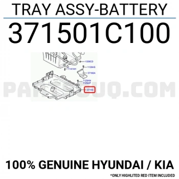 Akü Alt Tablası Getz 2003-2011 Benzinli (1 Adet) (Oem No: 37150-1C100)