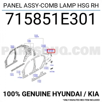 Stop Yuva Sacı Accent 2006-2011 Era Sağ (1 Adet) (Oem No: 71585-1E301)