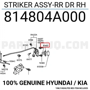 Kapı Kilt Karşılığı Starex 2002- Orta Oem No: 81480-4A000