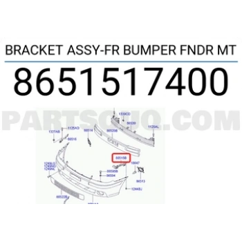 Tampon Bağlantı Braketi Matrix Ön 06= Sol (1 Adet) (Oem No: 86515-17400)