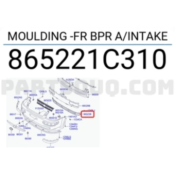 Tampon Izgarası Getz Ön 2006-2011 Sisli (1 Adet) (Oem No: 86522-1C310)