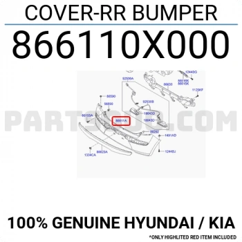 Tampon İ10 Arka 2008-2011 (1 Adet) (Oem No: 86611-0X000)