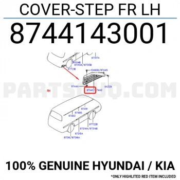 Bakalit Basamak H-100  Kmy Sol  L-300 (1 Adet) (Oem No: 87441-43001)