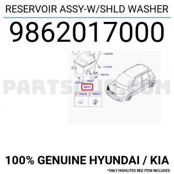 Su Fıskiye Deposu Matrix 06= (1 Adet) (Oem No: 98620-17000)