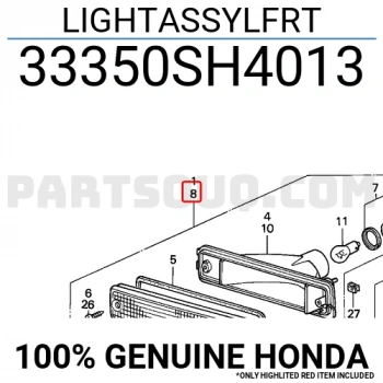 Sinyal Lambası Tampon Civic 88-1991 Sol (Oem No:33350Sh4013)