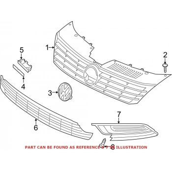 Sis Lamba Kapağı Cc 2012-2017 (Sis Delikli) Kromlu Sol (Oem No:3C8854661041)