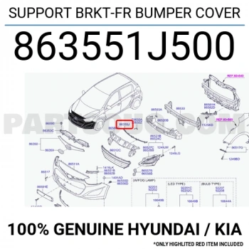 İ20 2012 2014 Panjur Üst Bağlantısı Bıyık Sacı (Oem No:863551J500)