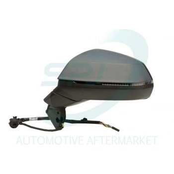 Vw A3  2008 2012 Dış Dikiz Aynası Sol Elektrikli Isıtmalı Astarlı Sinyallı Kör Noktalı 3 Kapı (8 Pın) (Oem No:8P1858531Db)