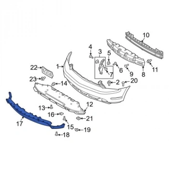 2010-2011 Ford Mustang Karlık (Ön Tampon Altı) (Spoıler)(Tyg) (Adet) (Oem No:Ar3Z17D957Bb)