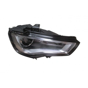 Audi A3 - 2012-2016 Sd/Hb/Sb - Far Lambası Sağ Elektrikli/Motorlu/Mercekli/Xenon/Ledli (E Marklı) (Oem No: 8V0941004)