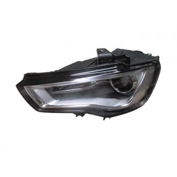 Audi A3 - 2012-2016 Sd/Hb/Sb - Far Lambası Sol Elektrikli/Motorlu/Mercekli/Xenon/Ledli (E Marklı) (Oem No: 8V0941003)