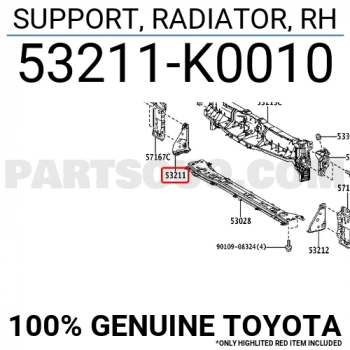 Toyota Yaris (2020 Yılında Çıkan Kasa) /Y Cross Ön Panel Sacı Sağ (Oem No: 53211K0010)