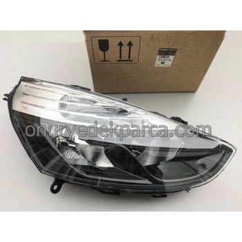 Renault Clio (2012 Yılında Çıkan Kasa) Ön Far Elektrikli Motorlu Siyah Hatchbak Sağ (Oem No: 260103127R)