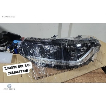 Volkswagen T - Cross Ön Far Elektrikli Motorlu Led Sol (2019 Yılında Çıkan Kasa) (Oem No: 2Gm941773B)