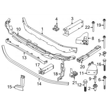 Bmw X1 - - U11 (2023 Yılında Çıkan Kasa) Ön Tampon Çıtası Alt Aluminyum (Oem No: 51115A18190)
