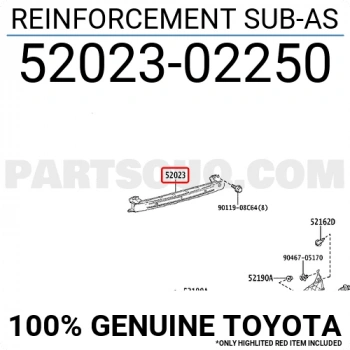 Toyota Corolla (2018 Yılında Çıkan Kasa) Arka Tampon Demiri (Oem No: 5202302250)