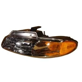 Chrysler Country- Town- 1996-00; Far Lambası Sol Manuel (Şeffaf/Çizgili Camlı Sarı Sinyalli)Eagle Oem No: (4857853Aa)