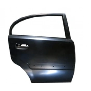 Kia Rio- Iıı- 2006-2011; Arka Kapı Komple Sağ Siyah Band Delikli (Sedan) Çelik Barlı (İceli/Tenasonl Oem No: (77004-1X30)