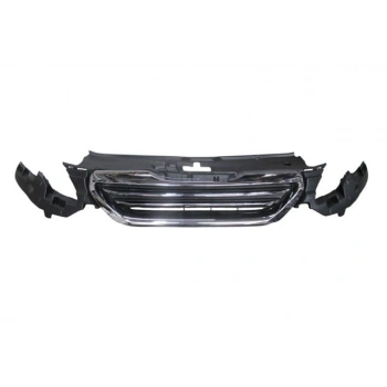 peugeot  2008  2013-2016  ön panjur sıyah (nıkelaj çerçevelı) (tw))