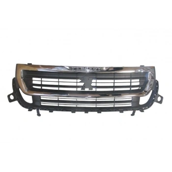 peugeot partner- tepee- 2015-2018  ön panjur sıyah/nıkelaj çerçevelı komple (ön tampon üst)(tw))