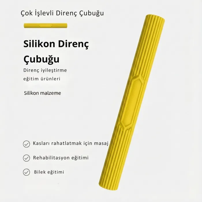 Gudli Direnç Çubuğu (Flex Bar) El Bilek Dirsek Güçlendirme Rehabilitasyon
