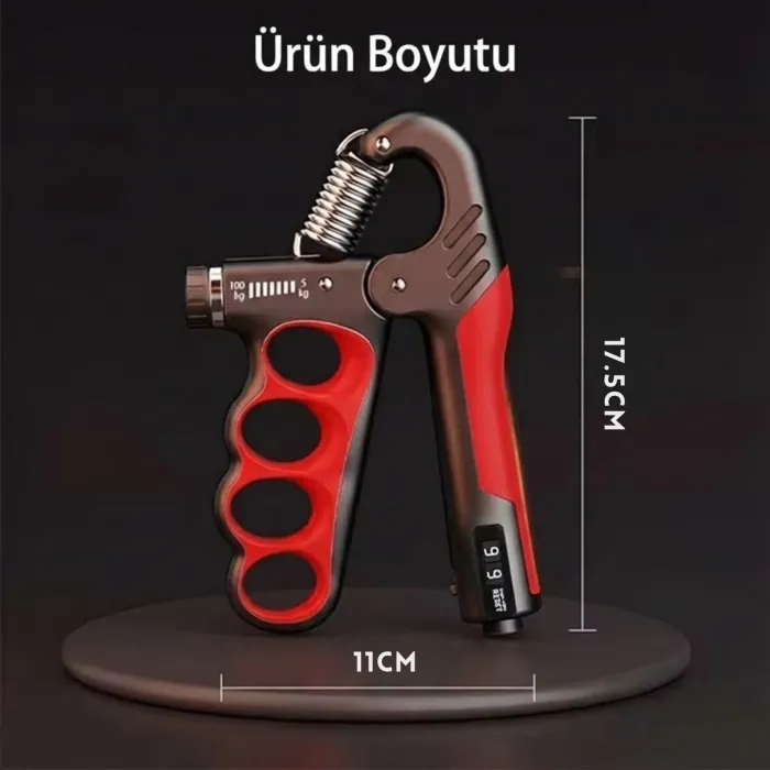 Gudli Ayarlanabilir Elektronik El Egzersiz Aleti Kavrama Gücü Ön Kol Antrenörü (5-100 kg)