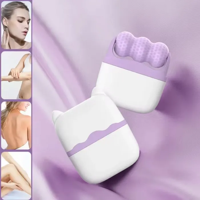 Gudli Ice Face Roller Çift Başlı Buzlu Yüz Masaj Aleti Canlandırıcı Sıkılaştırıcı