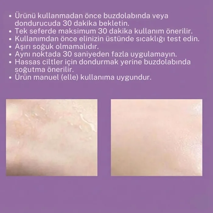 Gudli Ice Face Roller Çift Başlı Buzlu Yüz Masaj Aleti Canlandırıcı Sıkılaştırıcı