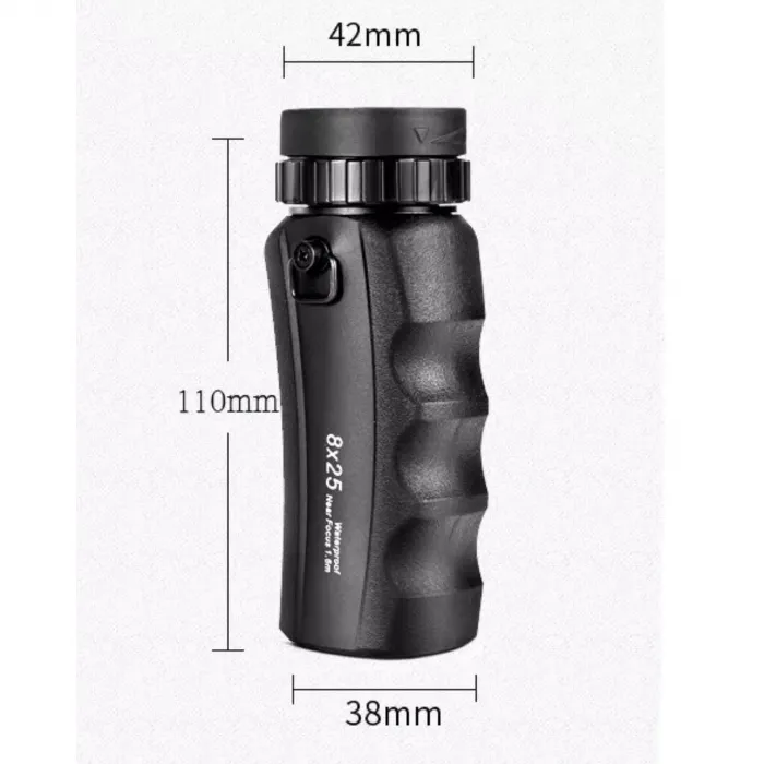 Gudli 8x25 Mini Monoküler Dürbün BK7 Prizma, HD Görüntü, Su Geçirmez