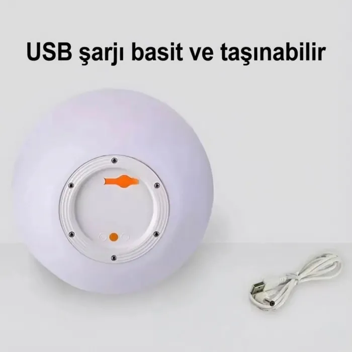 Gudli Modern 25cm Küre Zemin Lambası Uzaktan Kumandalı IP66 İç Dış Mekan Aydınlatma