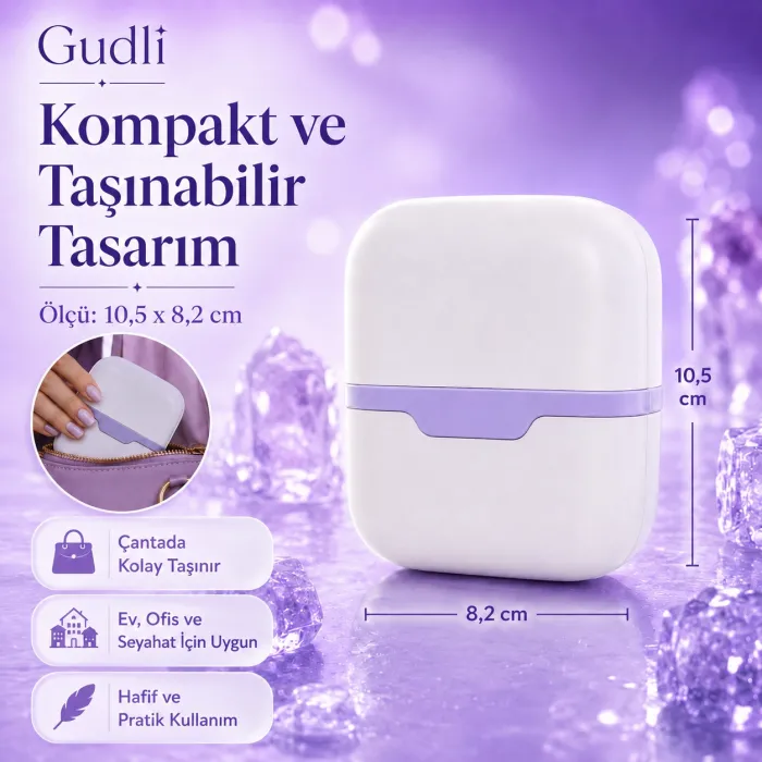 Gudli Ice Face Roller Çift Başlı Buzlu Yüz Masaj Aleti Canlandırıcı Sıkılaştırıcı