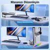Gudli PS5 Soğutmalı Dikey Stand RGB Işıklı Dual Controller Şarj İstasyonu