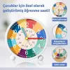 Gudli Çocuklar İçin Sessiz Analog Çalar Saat Zaman Öğretici