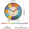 Gudli Çocuklar İçin Sessiz Analog Çalar Saat Zaman Öğretici
