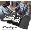 Gudli 49 Tuşlu Katlanabilir Slikon Piyano Taşınabilir, Hafif ve Çok Fonksiyonlu Dijital Piyano