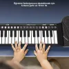 Gudli 49 Tuşlu Katlanabilir Slikon Piyano Taşınabilir, Hafif ve Çok Fonksiyonlu Dijital Piyano
